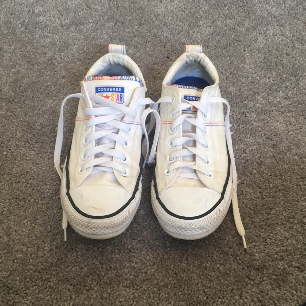Rainbow styled Converse